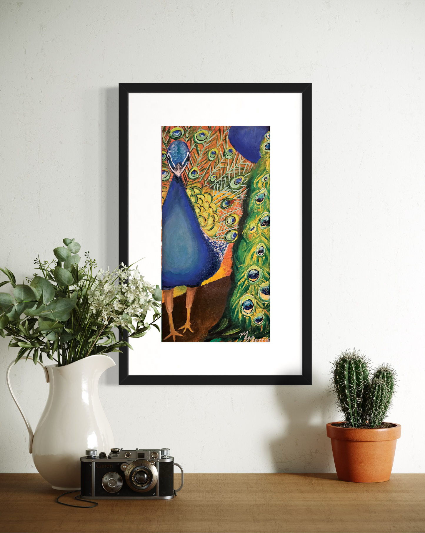 Peacock: Print from original painting