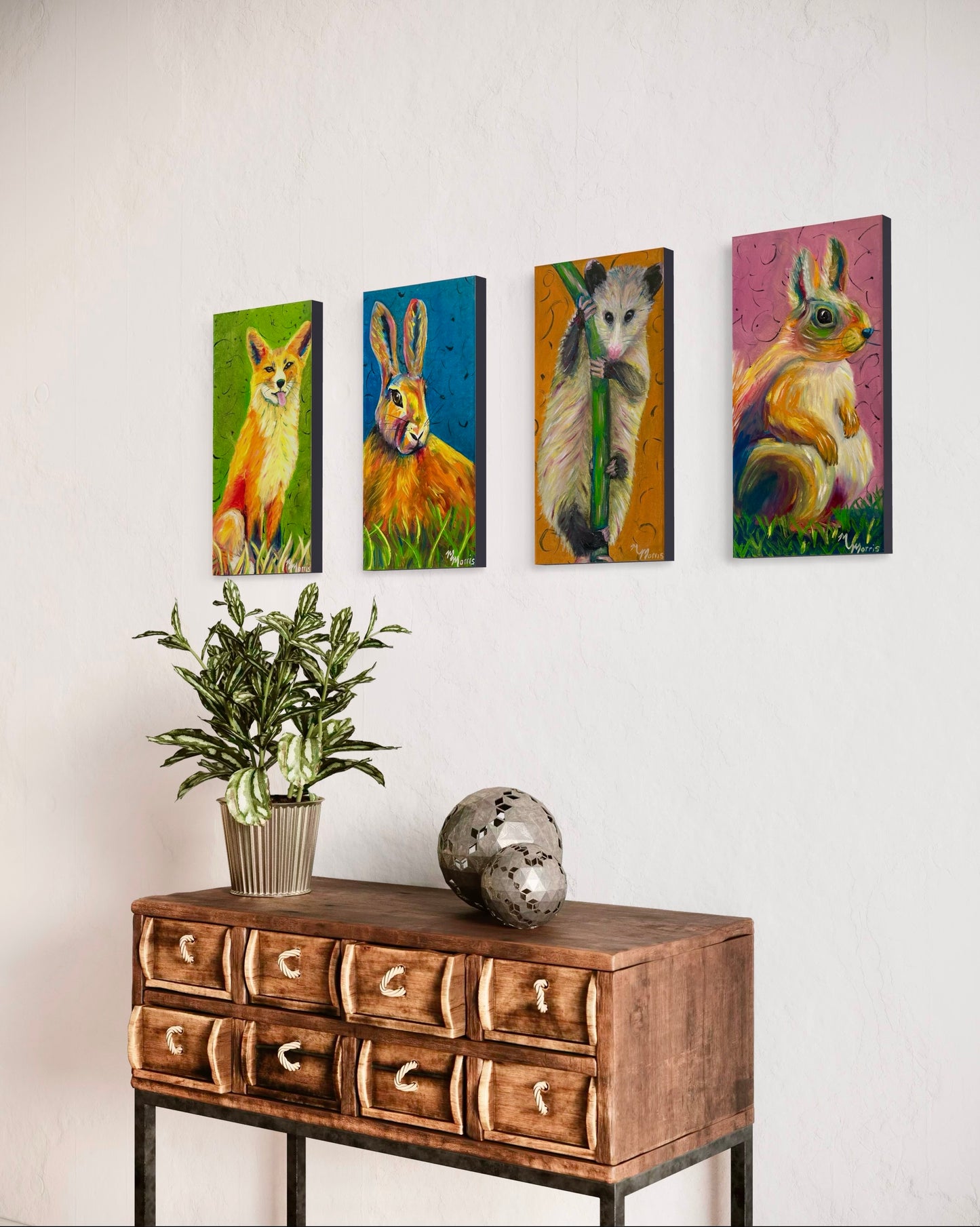 Rabbit: Oil on Canvas Painting