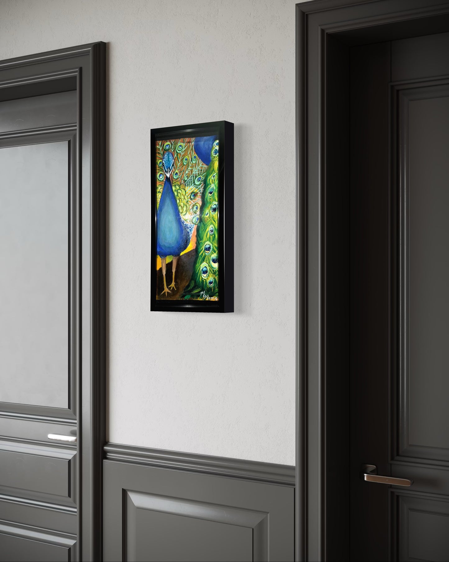 Peacock: Oil on Canvas