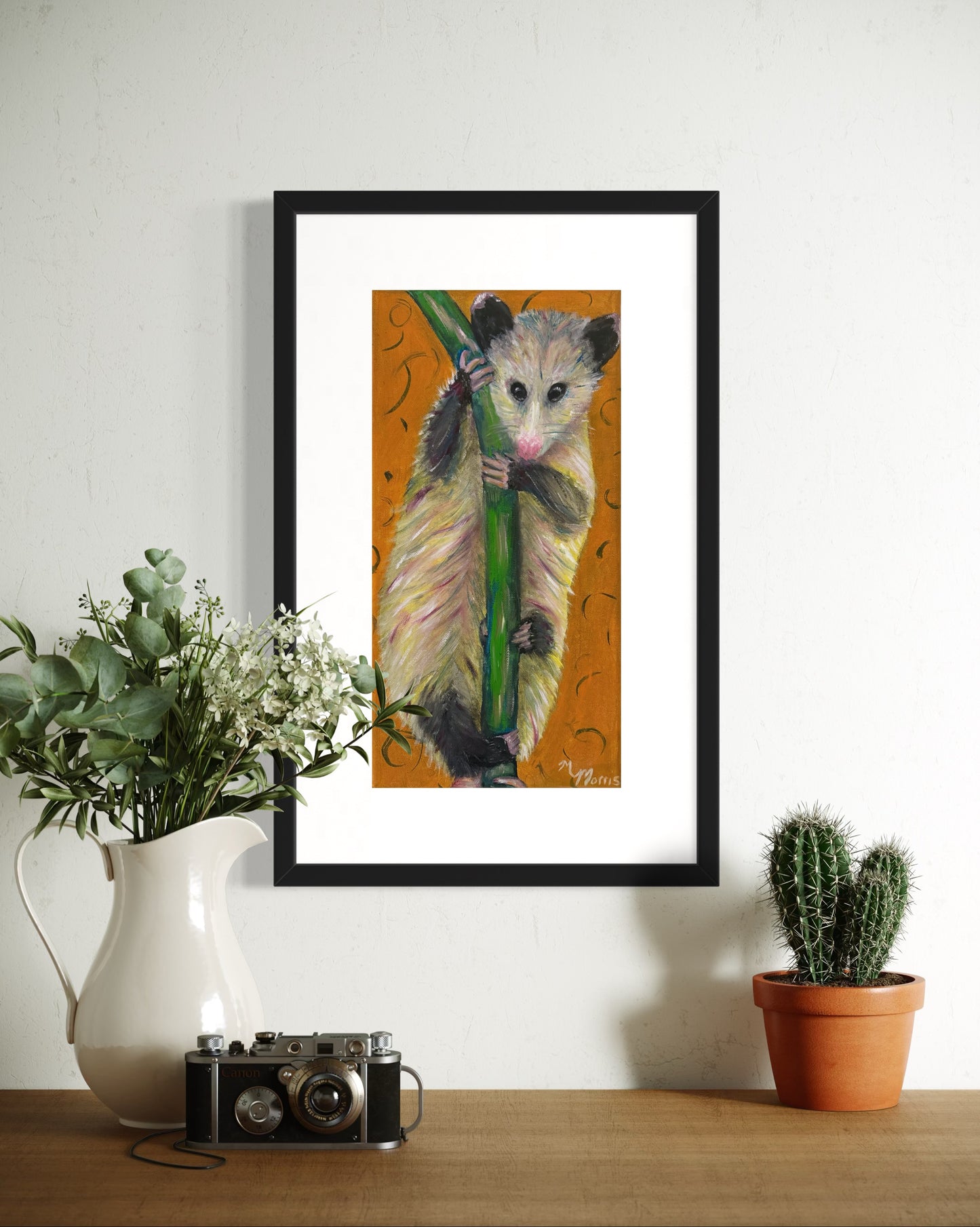 Opossum: Print from original painting