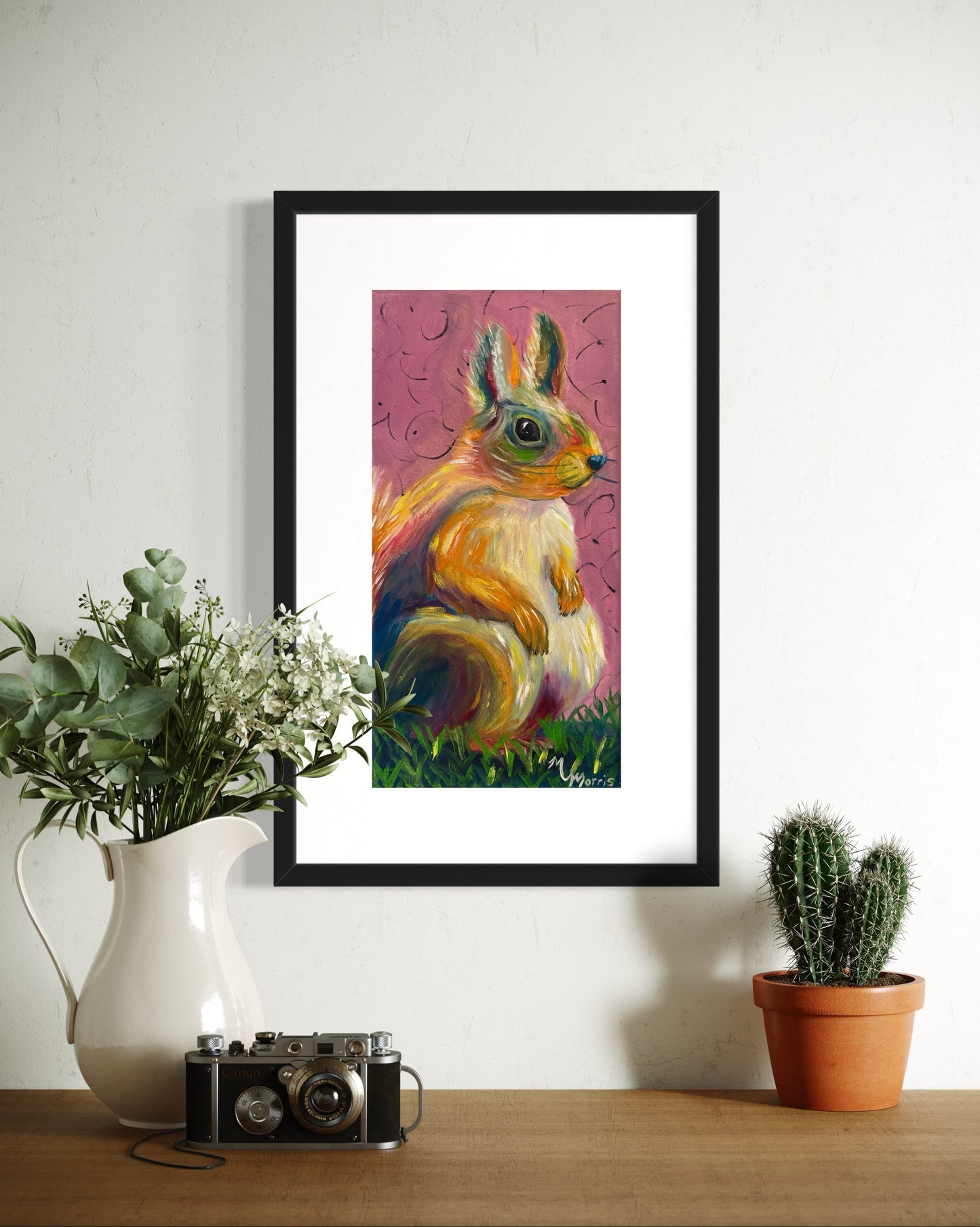 Squirrel: Print from original painting