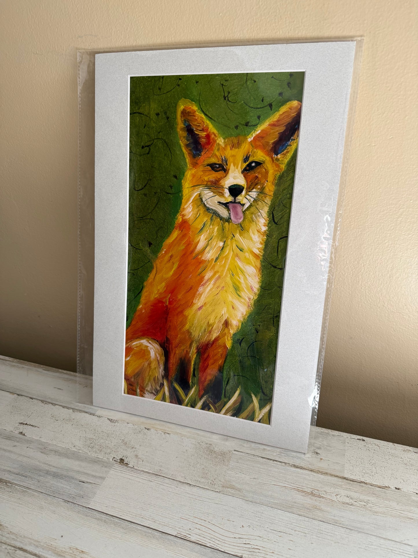 Fox: Oil on Canvas Painting