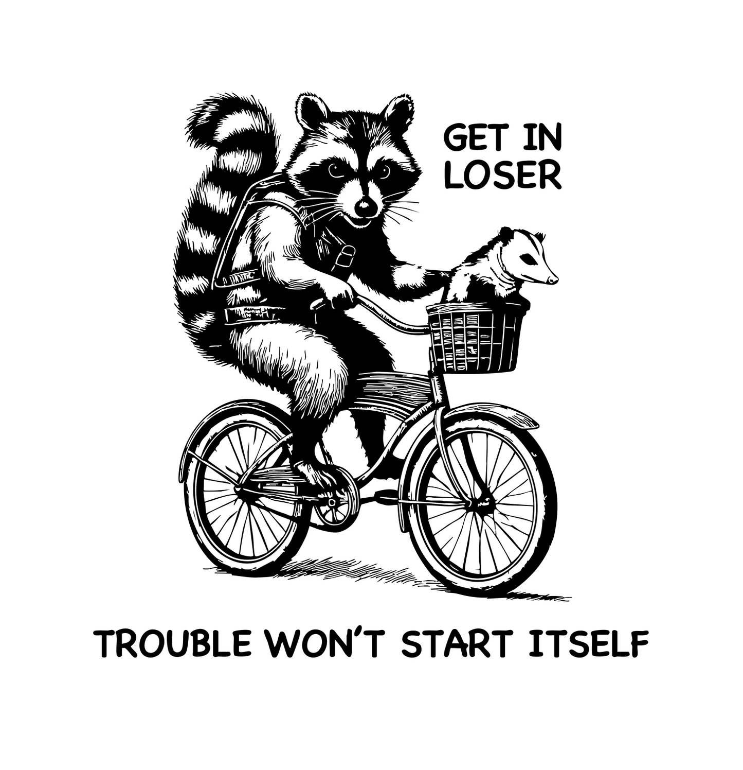 Get in Loser T-Shirt, V-Neck